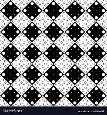 Abstract black and white circle pattern vector image