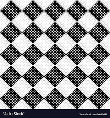 Abstract black and white circle pattern vector image