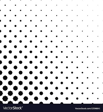 Abstract black and white curved octagon pattern vector image