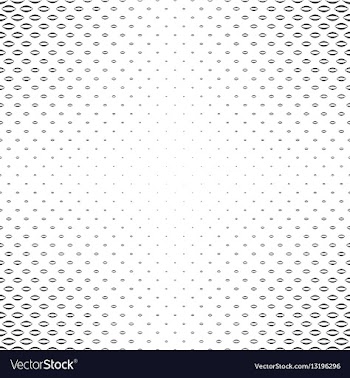 Abstract black and white curved shape pattern vector image