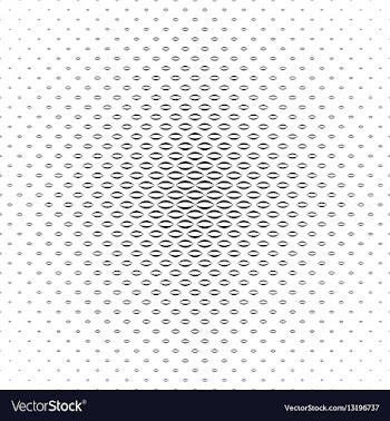 Abstract black and white curved shape pattern vector image
