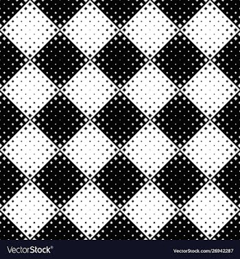 Abstract black and white curved star pattern vector image