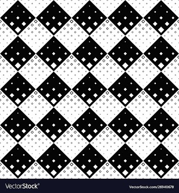 Abstract black and white diagonal square pattern vector image