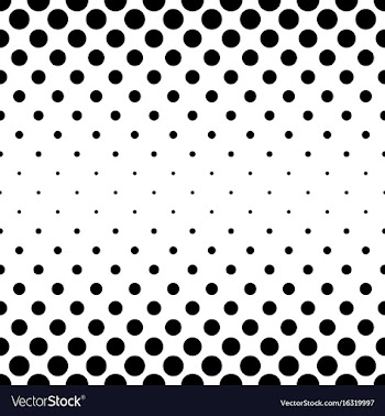 Abstract black and white dot pattern - background vector image