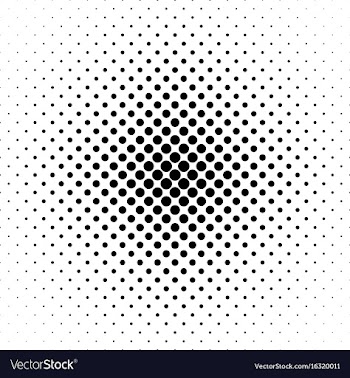 Abstract black and white dot pattern background vector image