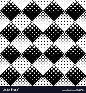 Abstract black and white dot pattern background vector image