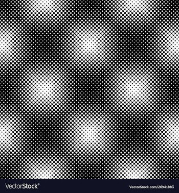 Abstract black and white dot pattern background vector image