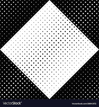 Abstract black and white dot pattern background vector image