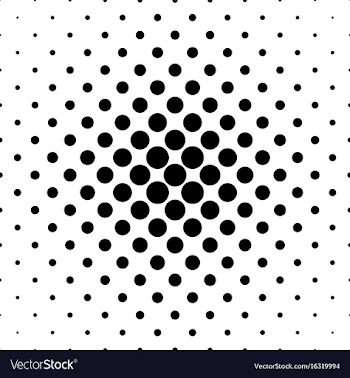 Abstract black and white dot pattern vector image