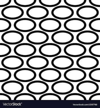 Abstract black and white ellipse pattern design vector image