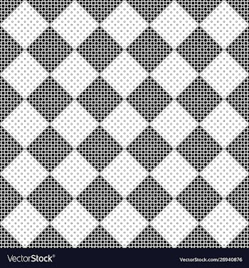 Abstract black and white geometrical seamless vector image