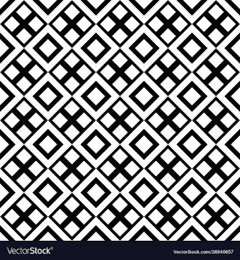 Abstract black and white geometrical square vector image
