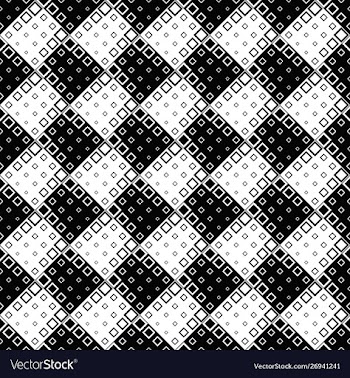 Abstract black and white geometrical square vector image