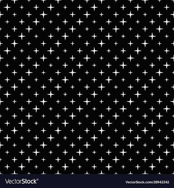 Abstract black and white geometrical star pattern vector image