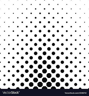 Abstract black and white octagon pattern design vector image