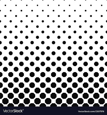 Abstract black and white octagon pattern design vector image
