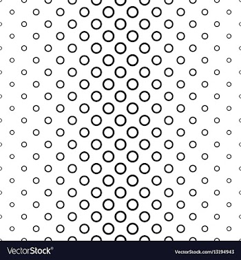 Abstract black and white ring pattern background vector image