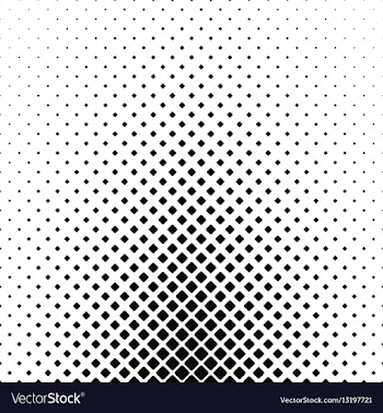 Abstract black and white rounded square pattern vector image