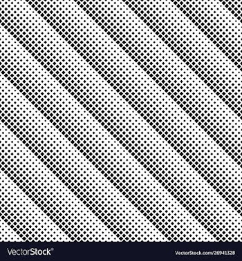 Abstract black and white seamless rounded square vector image