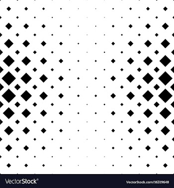 Abstract black and white square pattern vector image