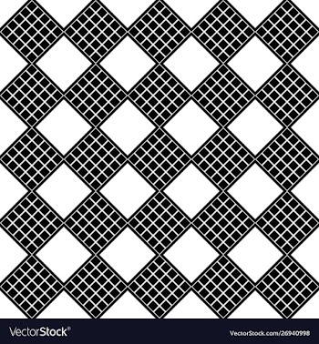 Abstract black and white square pattern vector image