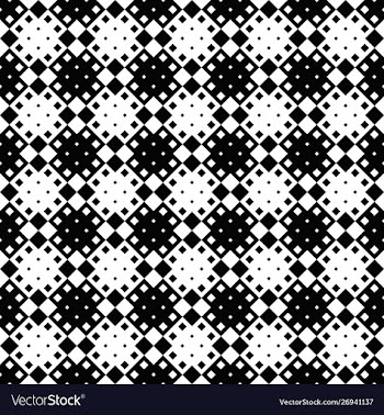 Abstract black and white square pattern vector image