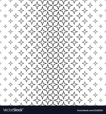 Abstract black and white thorn pattern background vector image