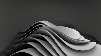 Abstract Black and White Wave Patterns
