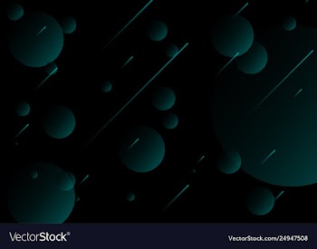 Abstract black background planet vector image