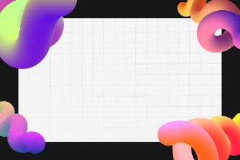 Abstract black frame background, colorful | Free PSD - rawpixel