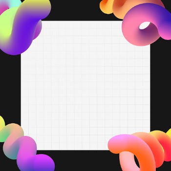 Abstract black frame background, colorful | Free PSD - rawpixel