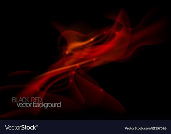 Abstract black red vector image