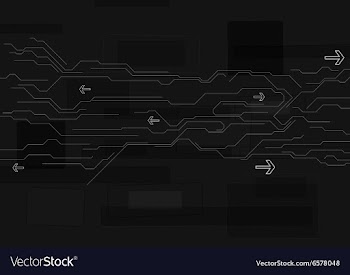 Abstract black technology background vector image