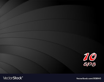 Abstract black waves background vector image