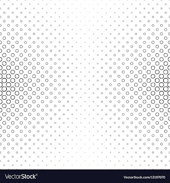 Abstract black white octagon pattern background vector image