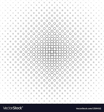 Abstract black white octagon pattern design vector image