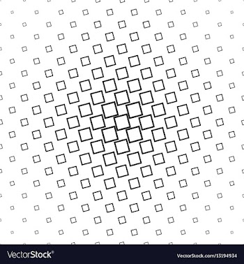 Abstract black white square pattern background vector image