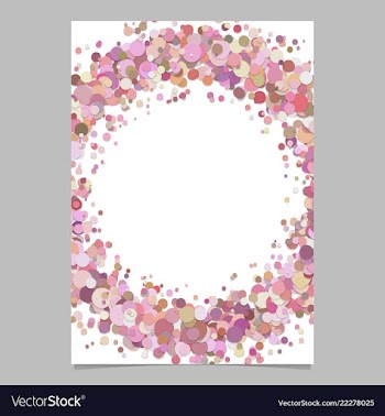 Abstract blank confetti circle brochure vector image