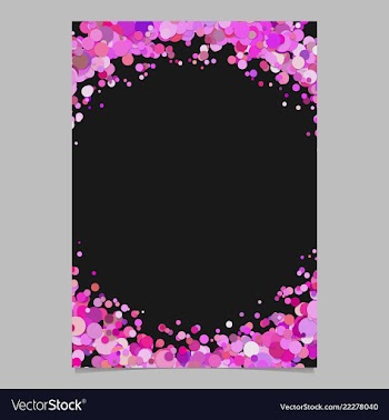 Abstract blank confetti circle flyer background vector image