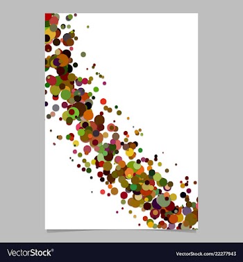 Abstract blank confetti page background template vector image