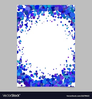 Abstract blank confetti ring brochure background vector image