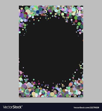 Abstract blank confetti ring poster background vector image