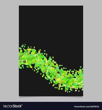 Abstract blank confetti wave brochure background vector image