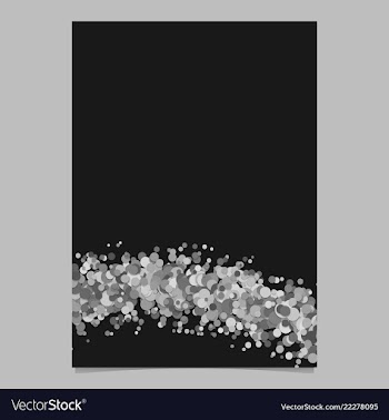 Abstract blank confetti wave flyer background vector image