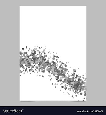 Abstract blank confetti wave page background with vector image