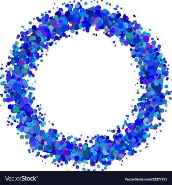 Abstract blank confetti wreath background vector image