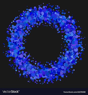 Abstract blank confetti wreath background with vector image