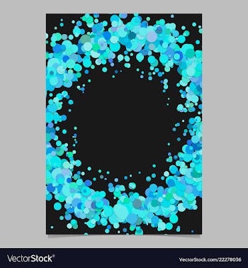 Abstract blank confetti wreath page background vector image