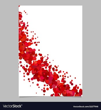 Abstract blank curved confetti flyer background vector image