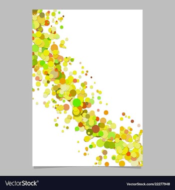 Abstract blank curved confetti flyer background vector image